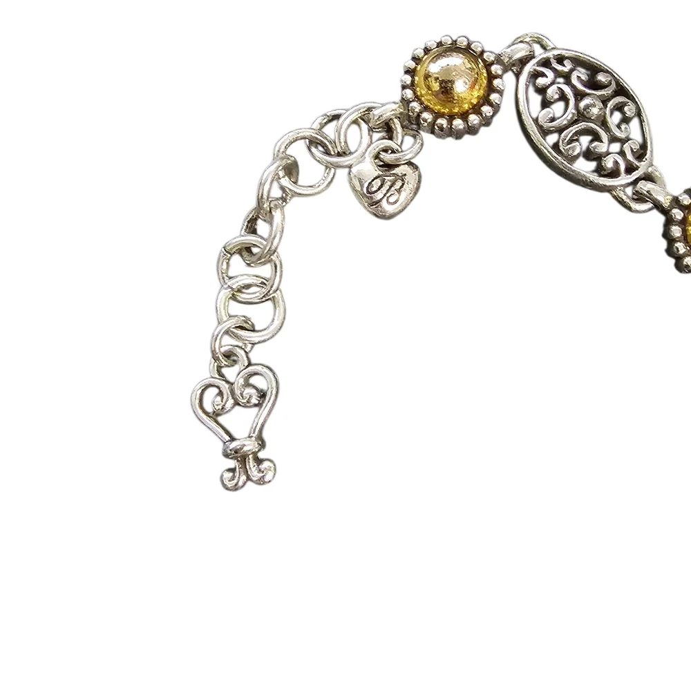 Brighton Silver-Tone and Gold-Tone. Filigree Bracelet